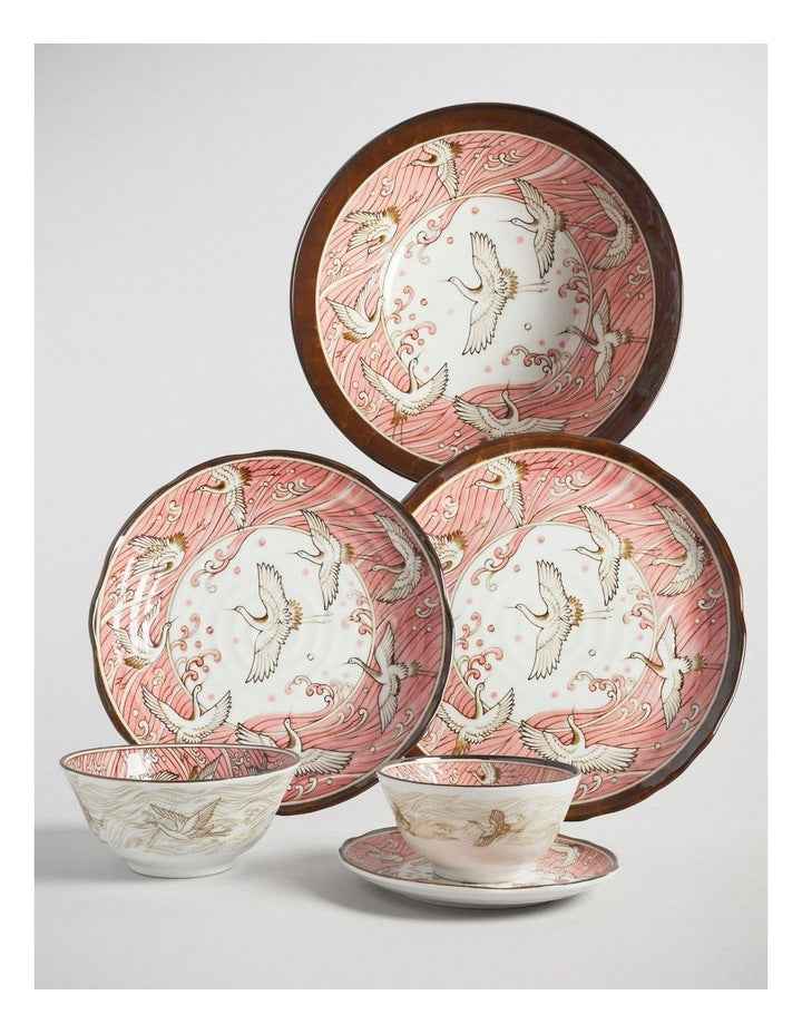 Crane Bowl 12x6.4cm Pink