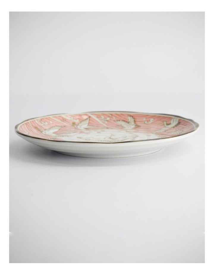 Crane Plate 16.5cm Pink