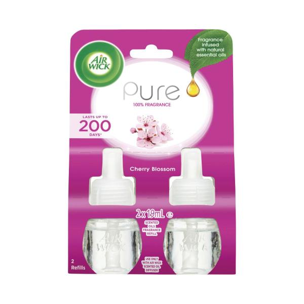 AIR WICK PURE CHERRY BLOSSOM REFILLS 2X19ML