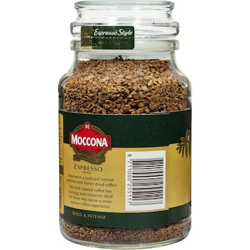 Moccona Freeze Dried Instant Coffee Espresso Style Bold & Intense 200g