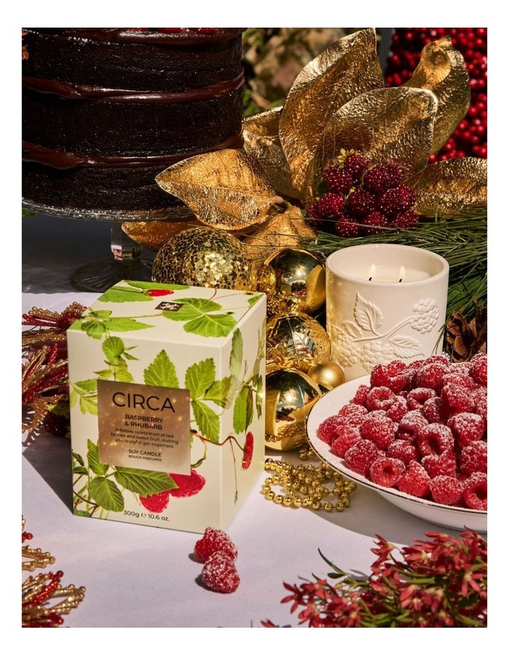 Raspberry & Rhubarb Soy Candle 300g