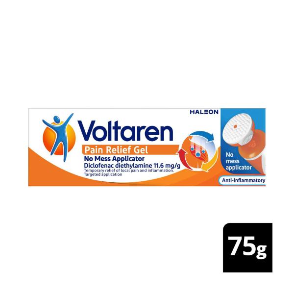 VOLTAREN PAIN RELIEF GEL NO MESS APPLICATOR 75G