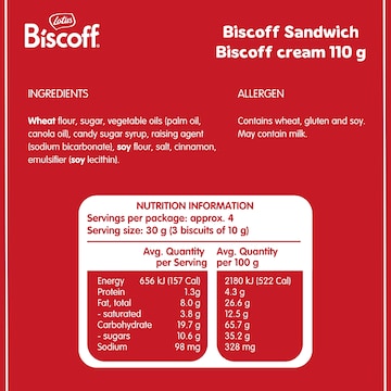 Lotus Biscoff Cream Biscuits 110g