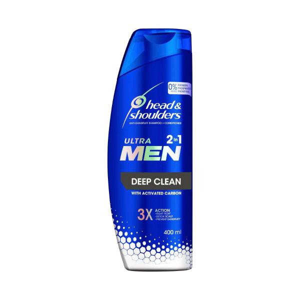HEAD & SHOULDERS ULTRAMEN SHAMPOO DEEP CLEAN 2IN1 400ML