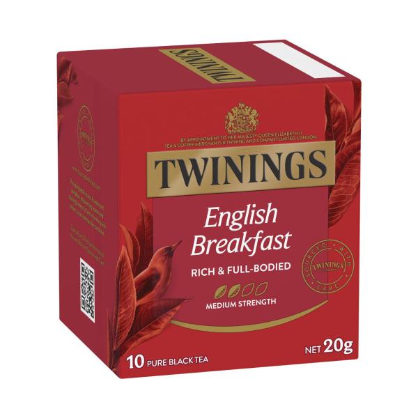 TWININGS TEA BAGS:ENGLISH BREAKFST:.:10 PACK