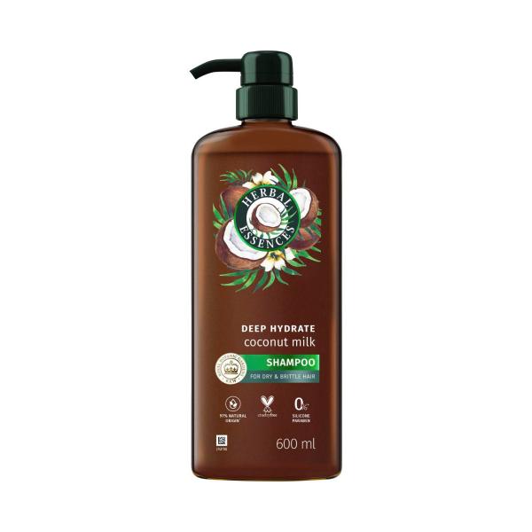 HERBAL ESSENCES SHAMPOO DEEP HYDRATE COCONUT MILK HAIRCARE 600 ML