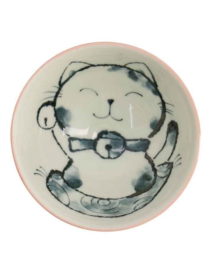 Kawaii Rice Bowl 11.5x6cm Cat Neko Meow Pink