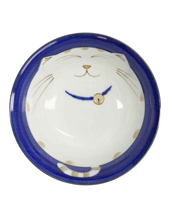Kawaii Neko Cat Tayo Bowl 15x7cm Blue
