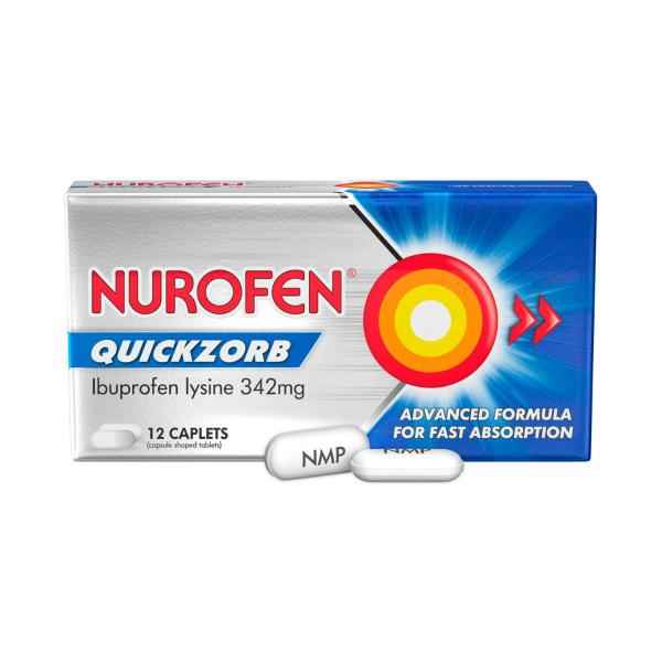 Quickzorb Ibuprofen Lysine 342Mg Caplets
