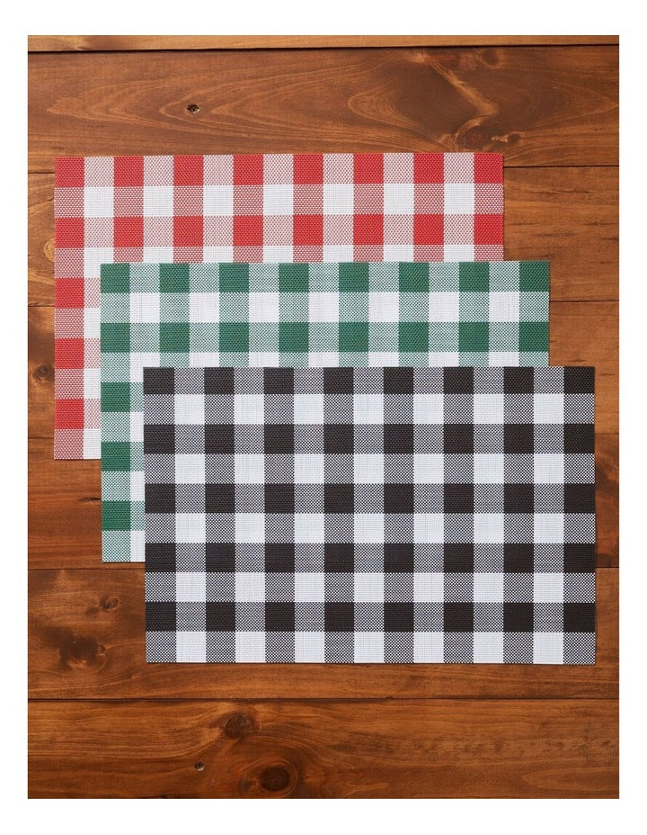 Trattoria Placemat 45x30cm Red Check