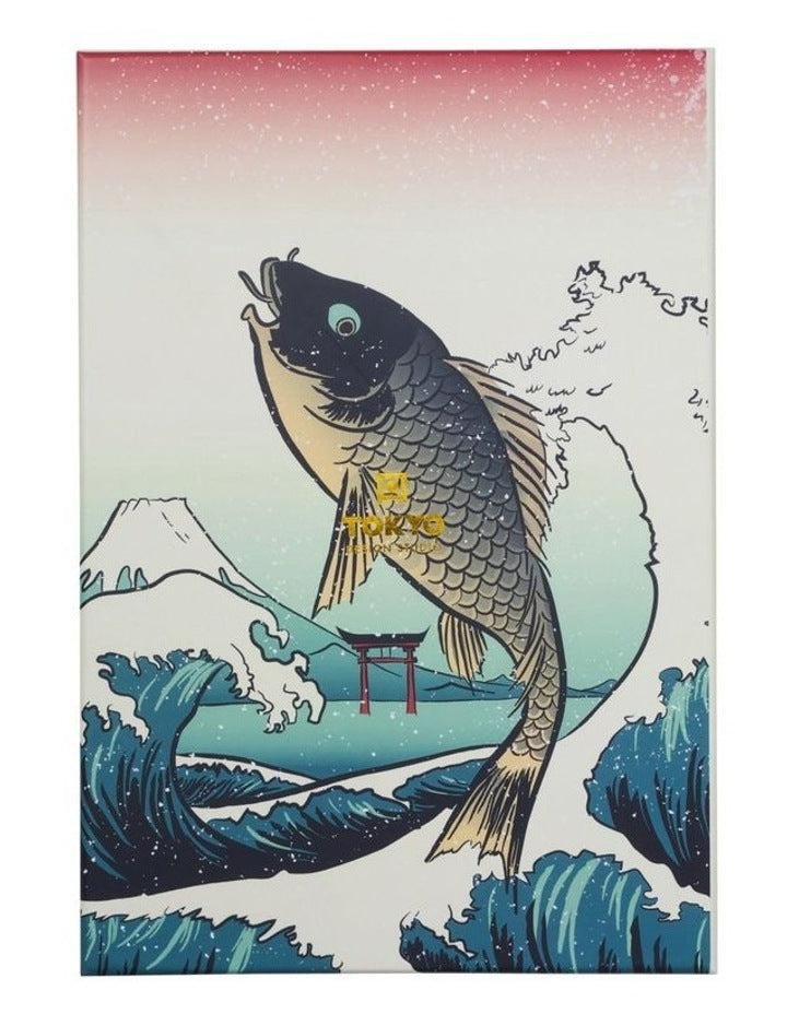 Chopstick Blue Fish Chopsticks with Rest 10pc Gift Boxed Assorted