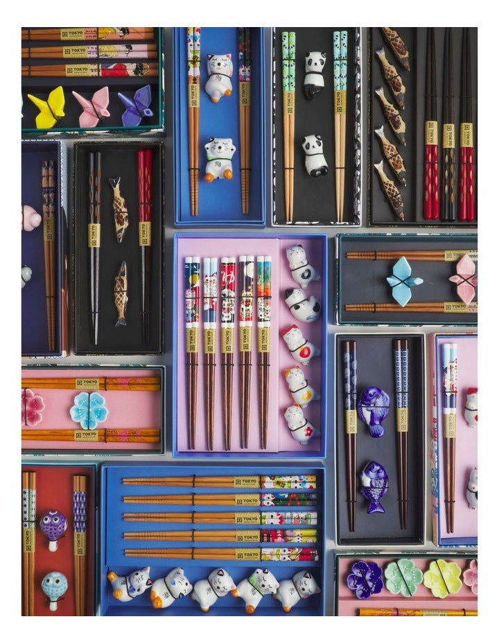 Chopstick Panda Chopsticks with Rest 4pc Gift Boxed Assorted