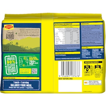 Maggi 2 Minute Oriental Flavour Instant Noodles 5 pack