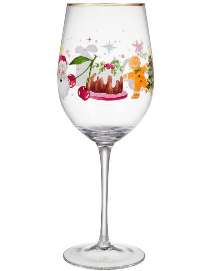 Fa la la Wine Glass 580ML Set of 2 Gift Boxed