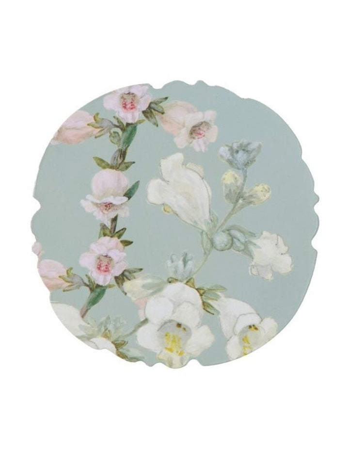 Royal Botanic Gardens Foxglove Cork Back Coaster 10cm Set of 4 Gift Boxed