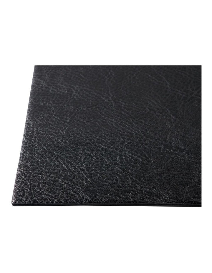 Table Accents Leather Look Placemat 43x30cm Black