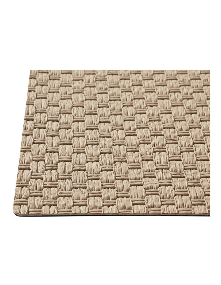 Table Accents Woven Look Placemat 43x30cm Stone