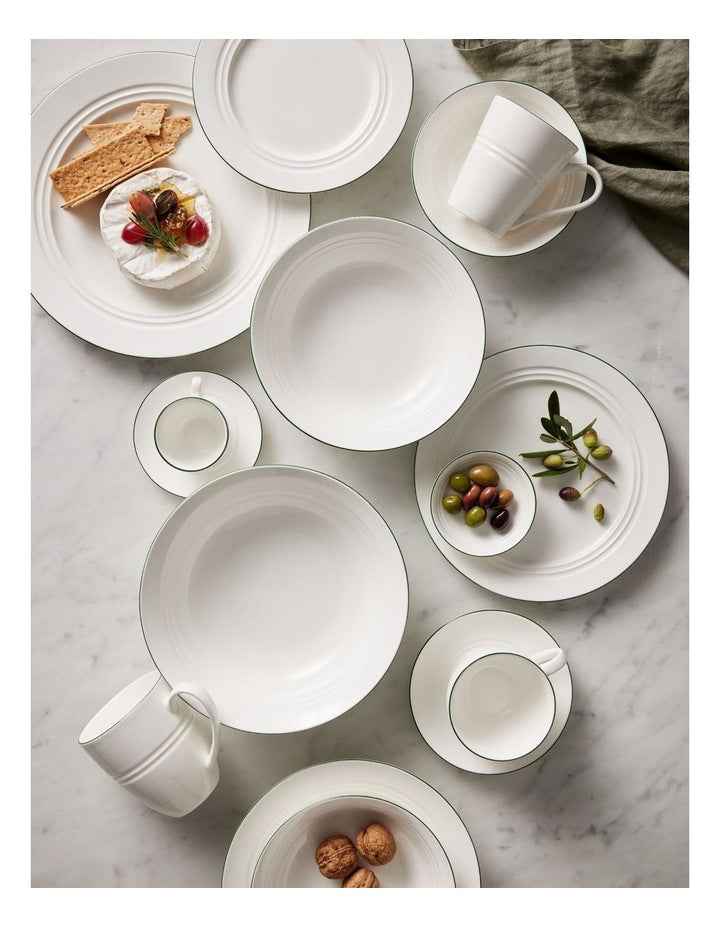 White Basics Edge Rim Entree Plate 23cm