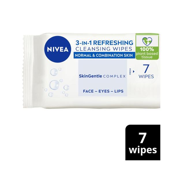 Daily Essentials Refreshing Face Cleansing Wipes for Normal Skin + Vitamin E