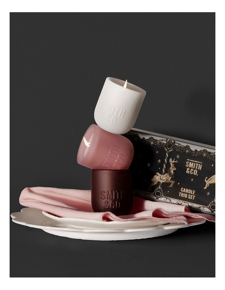 Smith & Co Trio Candle Gift Set 3x 80g