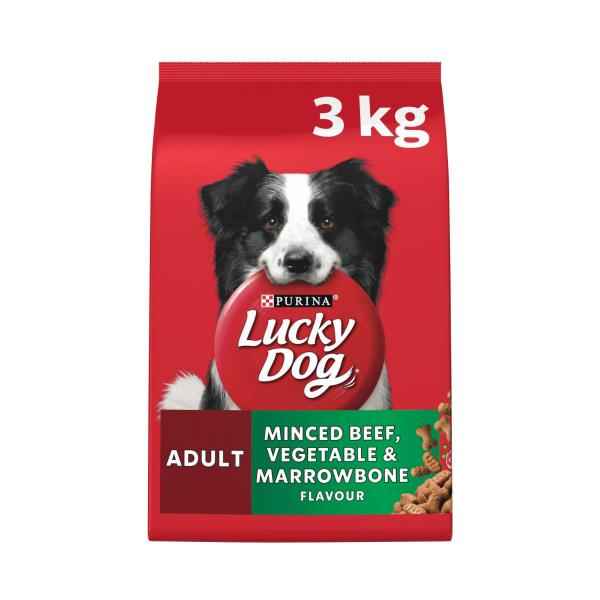 Lucky Dog Dry Minced Beef, Vegetable & Marrowbone Flavour Dog Food