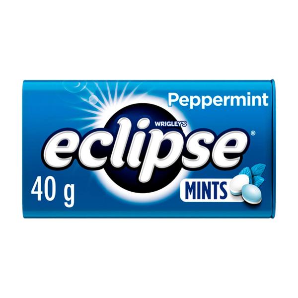 ECLIPSE PEPPERMINT SUGAR FREE MINTS TIN 40G