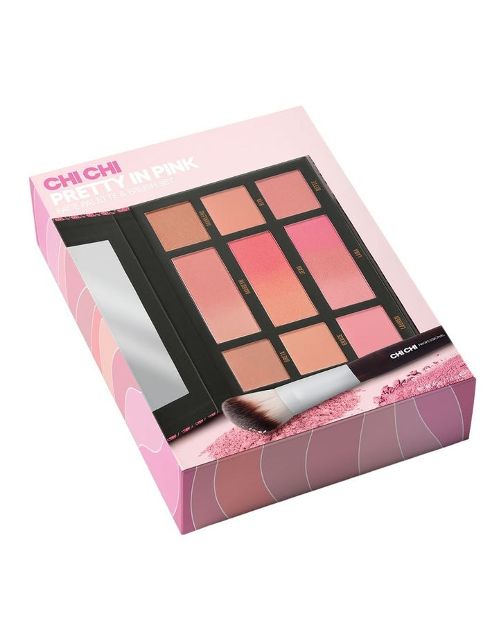 Pretty in Pink face palette & brush set