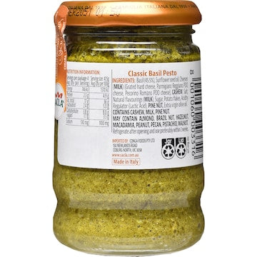 Sacla Classic Basil Pesto 190g