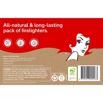 Redheads Natural Firelighter Cubes 64 pack