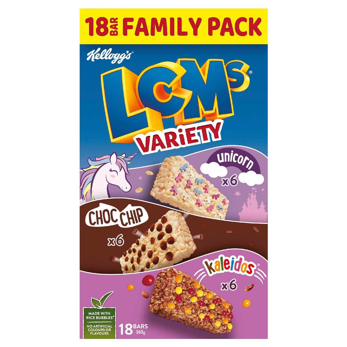 Kellogg's LCMs Variety Family Pack Bars 18 pack