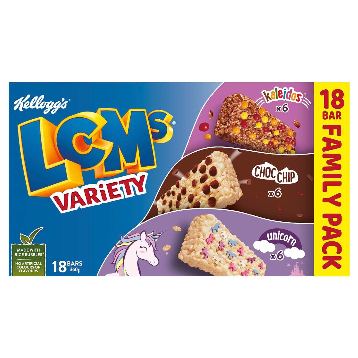 Kellogg's LCMs Variety Family Pack Bars 18 pack