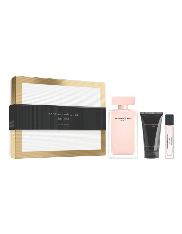For Her Eau de Parfum Gift Set (EDP 100ml + Body Lotion 50ml + Purse Spray EDP 10ml)