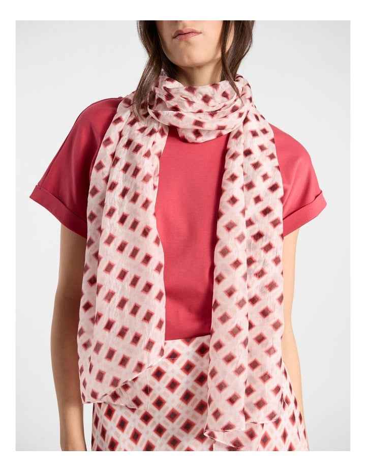 Daphne Silk Scarf in Watermelon Multi