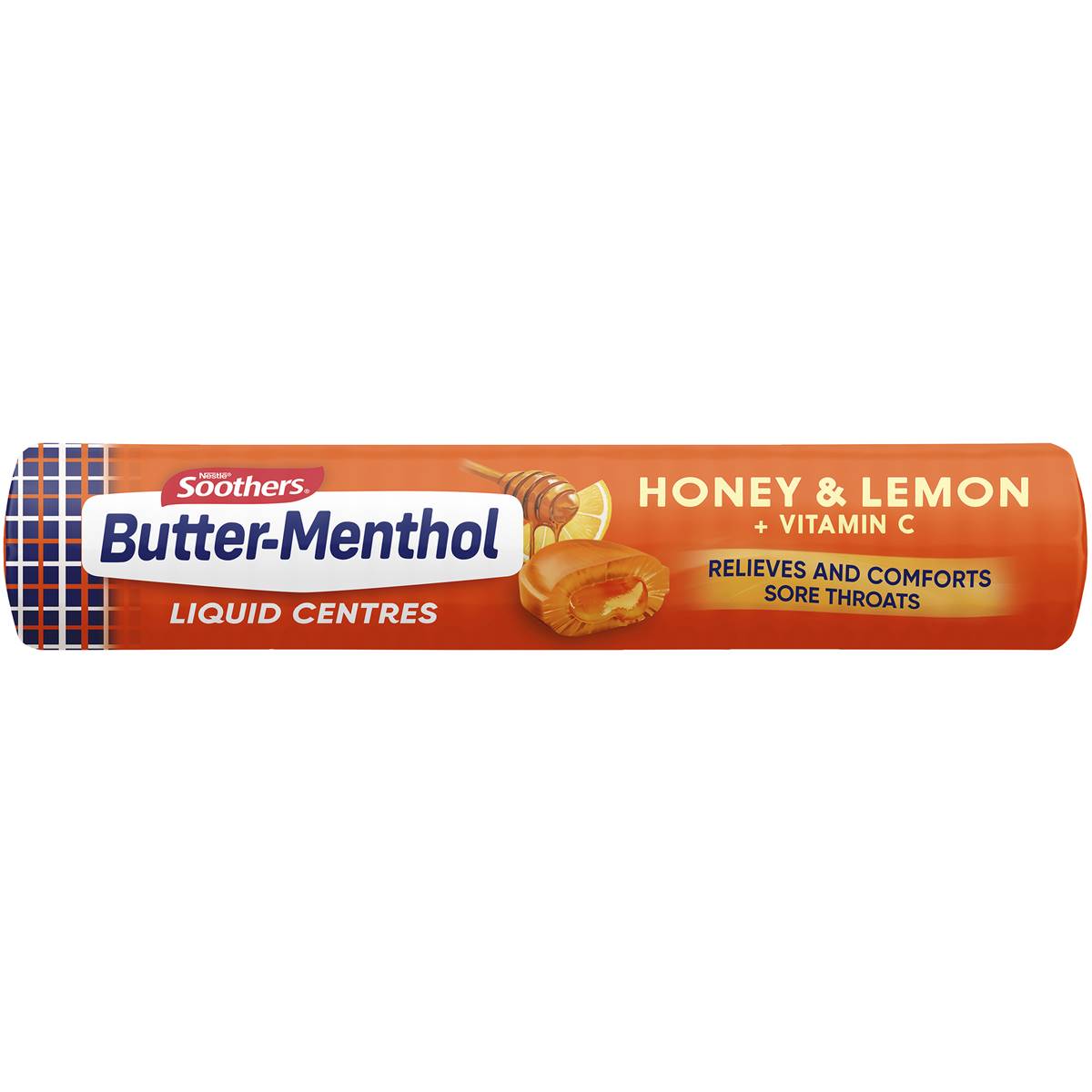 Nestle Butter-Menthol Liquid Centres Honey & Lemon Throat Lozenges 10 Pack