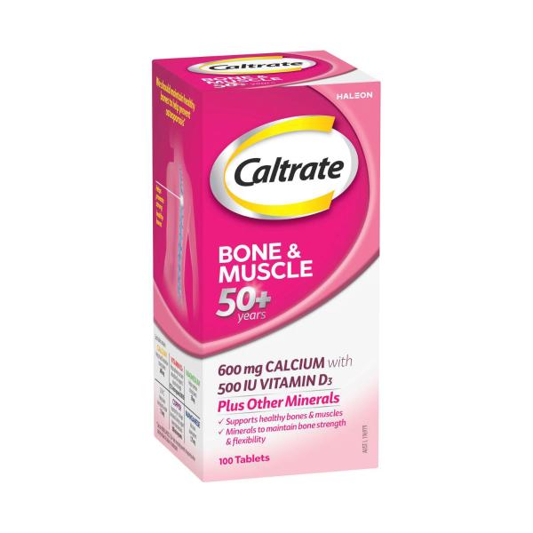 CALTRATE BONE & MUSCLE VITAMIN D 500IU 50+ 100 PACK