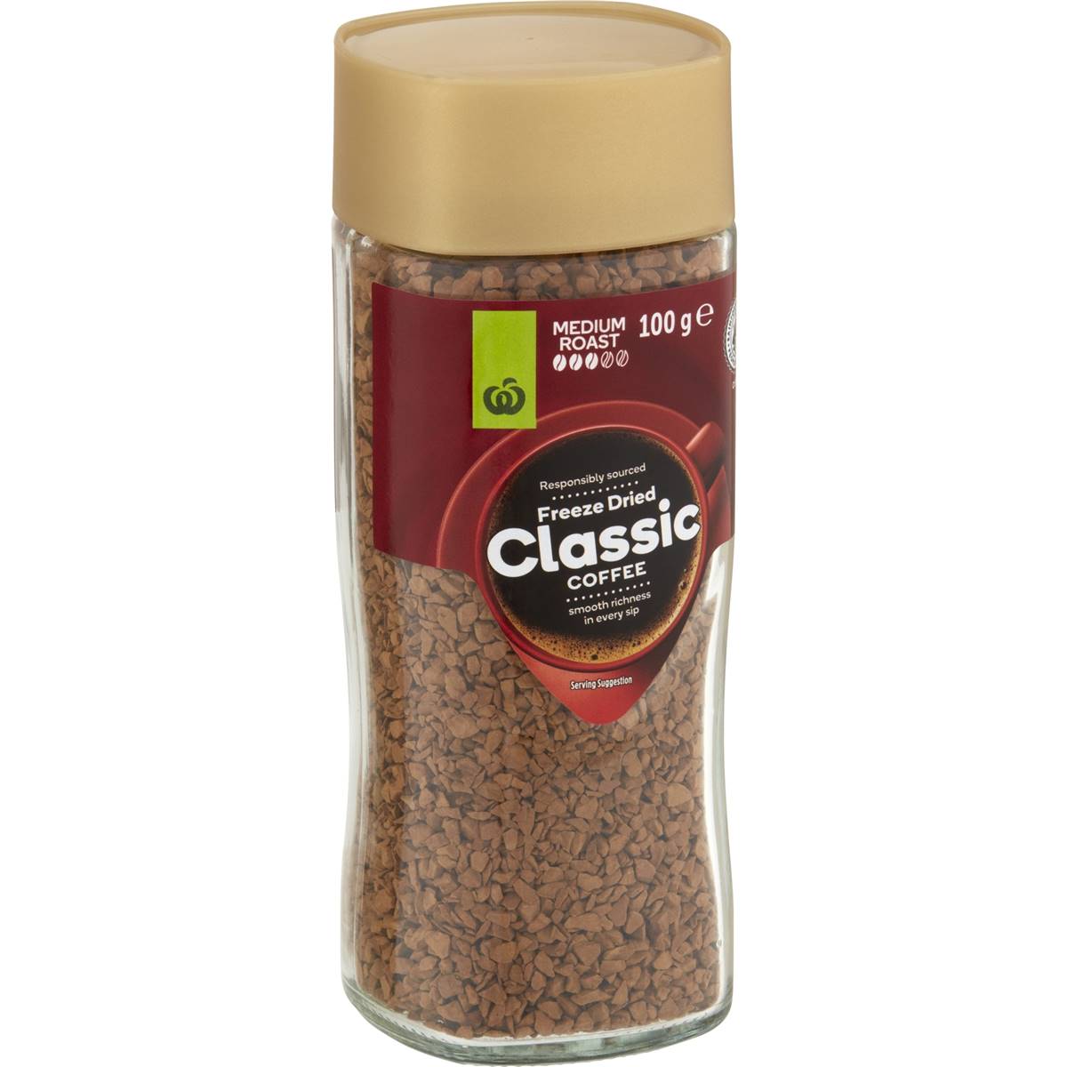 Woolworths Freeze Dried Coffee Original 100G