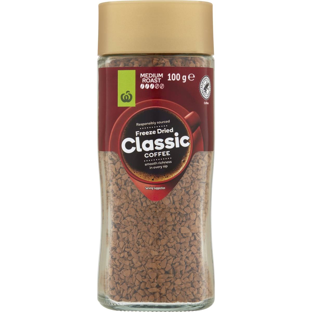 Woolworths Freeze Dried Coffee Original 100G