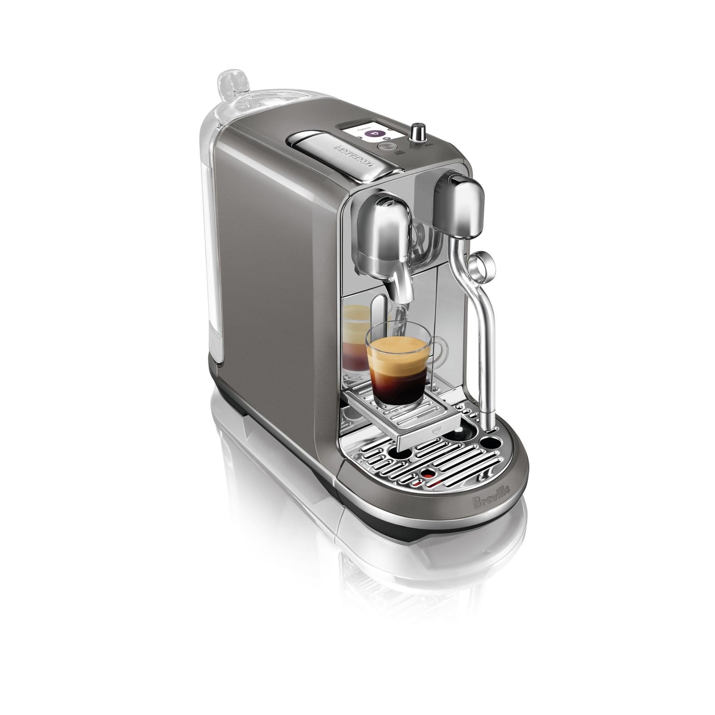Breville Nespresso Creatista Plus Coffee Machine (Smoked Hickory)