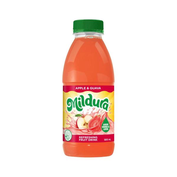 MILDURA APPLE GUAVA FRUIT DRINK 500ML