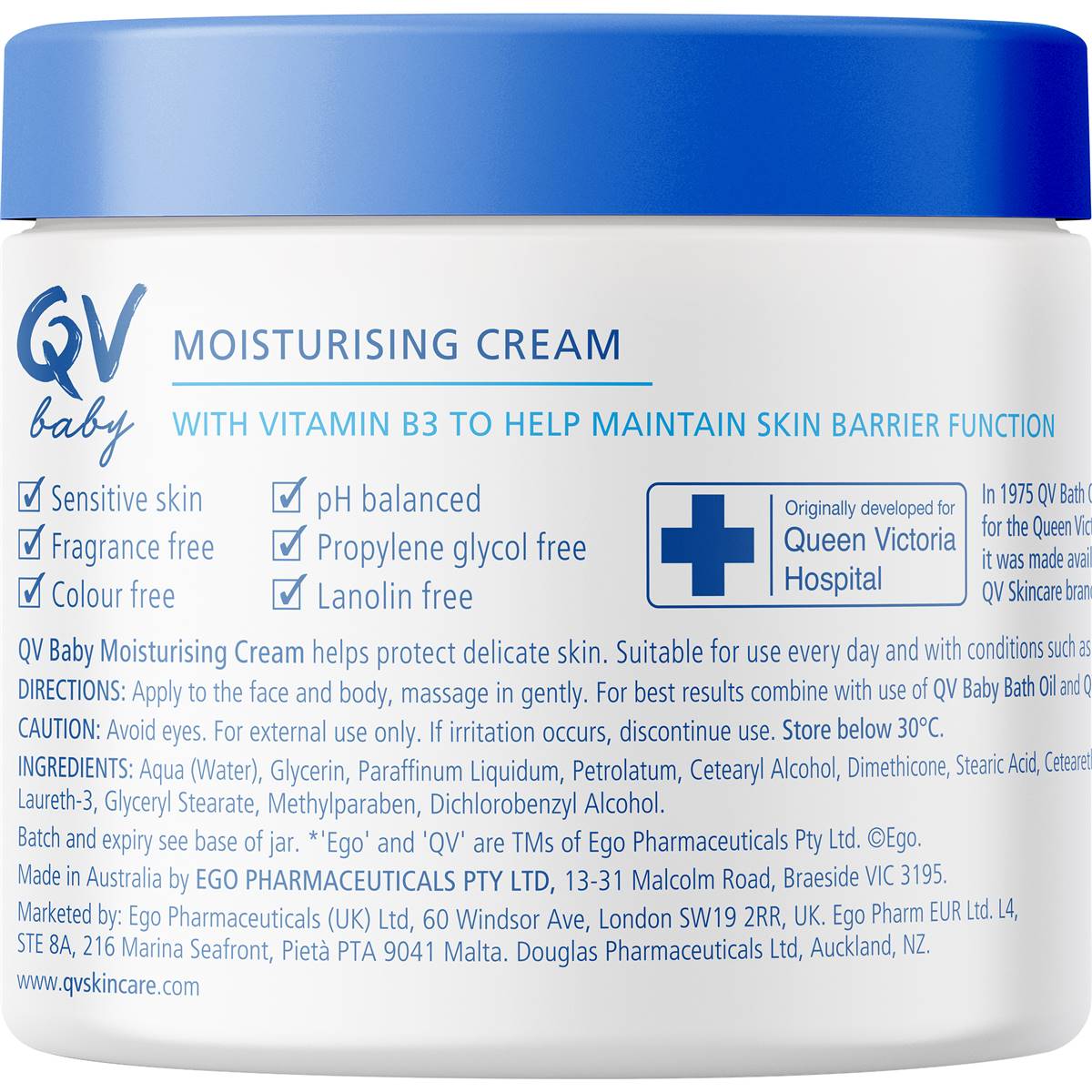 QV Moisturising Cream For Baby 250g