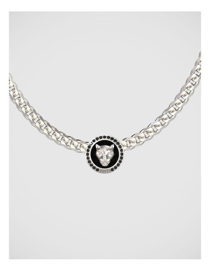 Guess Jewellery Panther Silver Necklace