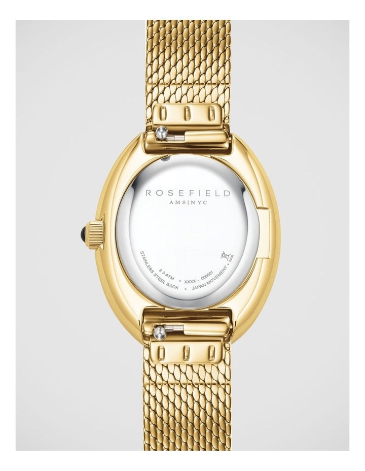Rosefield Ovale Gold Watch