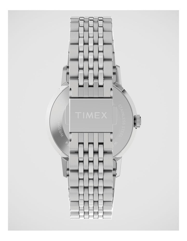 Timex Marlin 34mm Silver Tone Watch