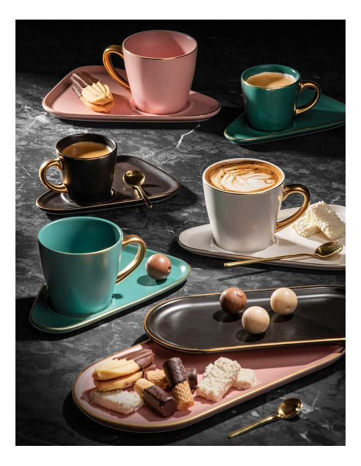 Asteria Teal Espresso Cup & Saucer - 2 pack