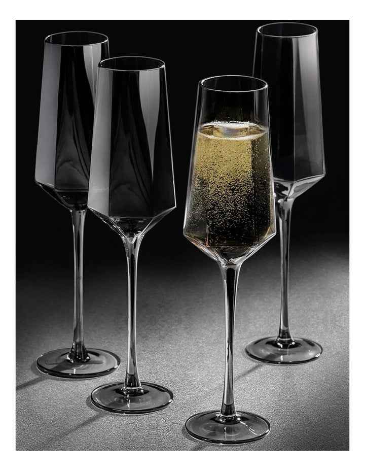 Jaxon Charcoal 4pk Champagne Glass
