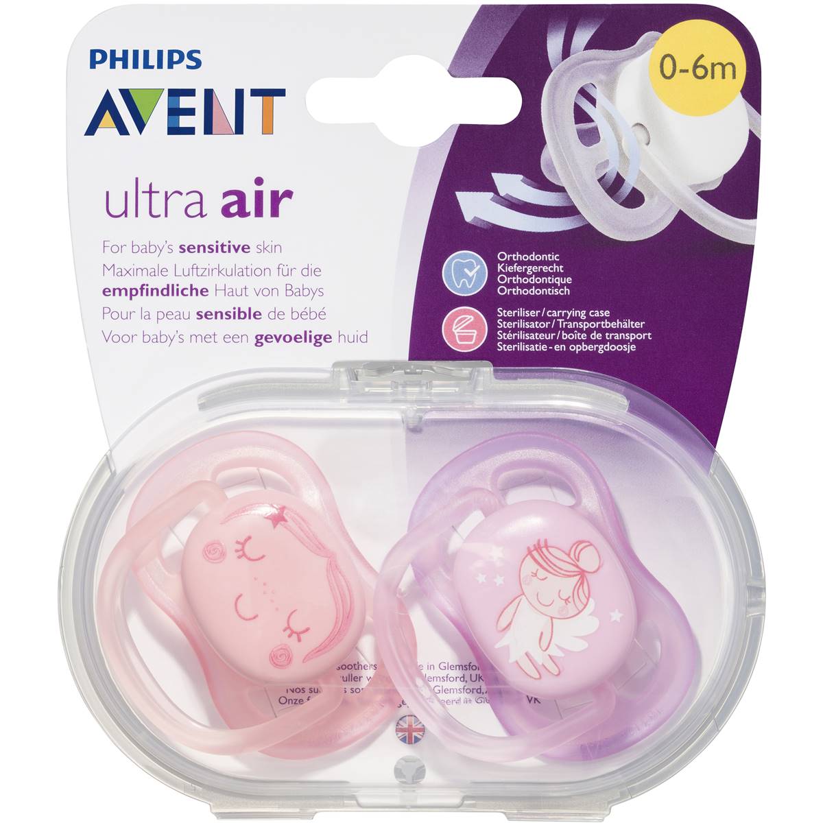 Philips Avent Avent Soother Fashion 0-6 Months 2 Pack