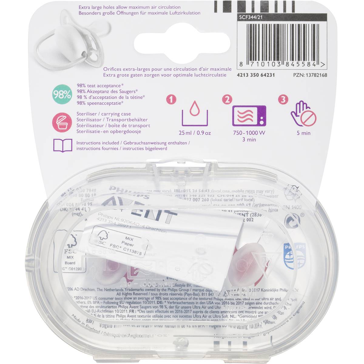 Philips Avent Avent Soother Fashion 0-6 Months 2 Pack