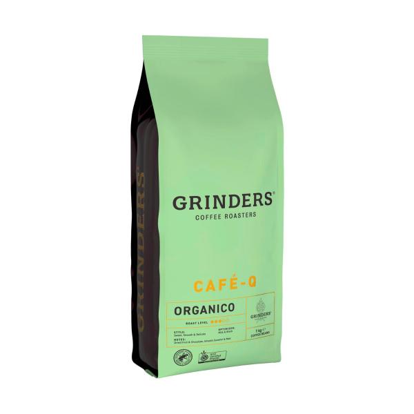 GRINDERS CAFE - Q ORGANICO COFFEE BEANS 1KG