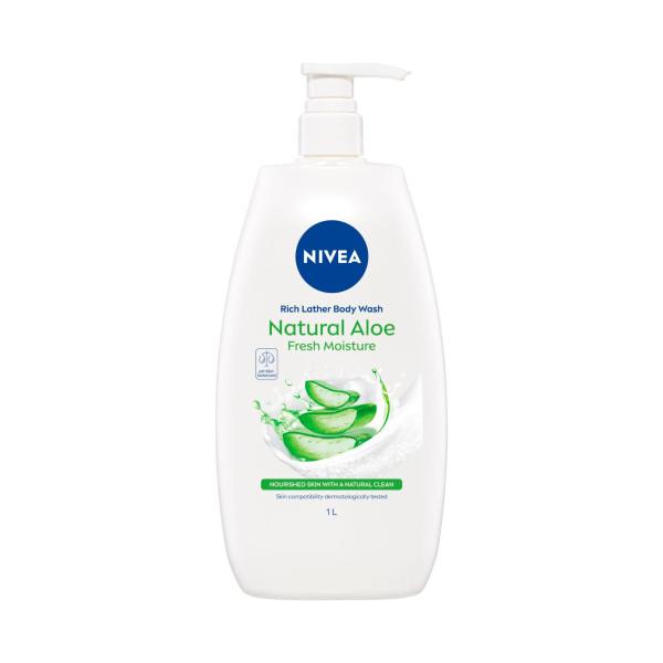 NIVEA SHOWER BODY WASH ALOE 1LITRE