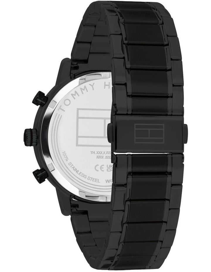 Kane IP Black Steel Black Dial Men's Watch